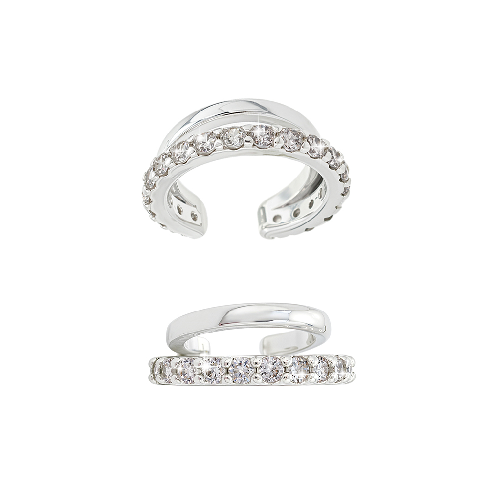 Martina Silver CZ Earcuff