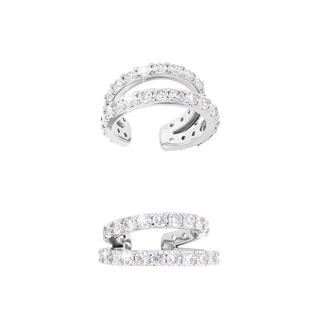 Allyson Silver CZ Earcuff