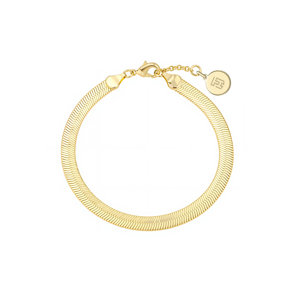 Sophia Gold Herringbone Bracelet