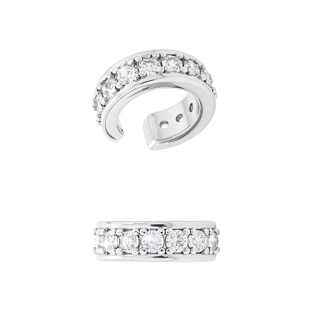 Dina Silver CZ Earcuff