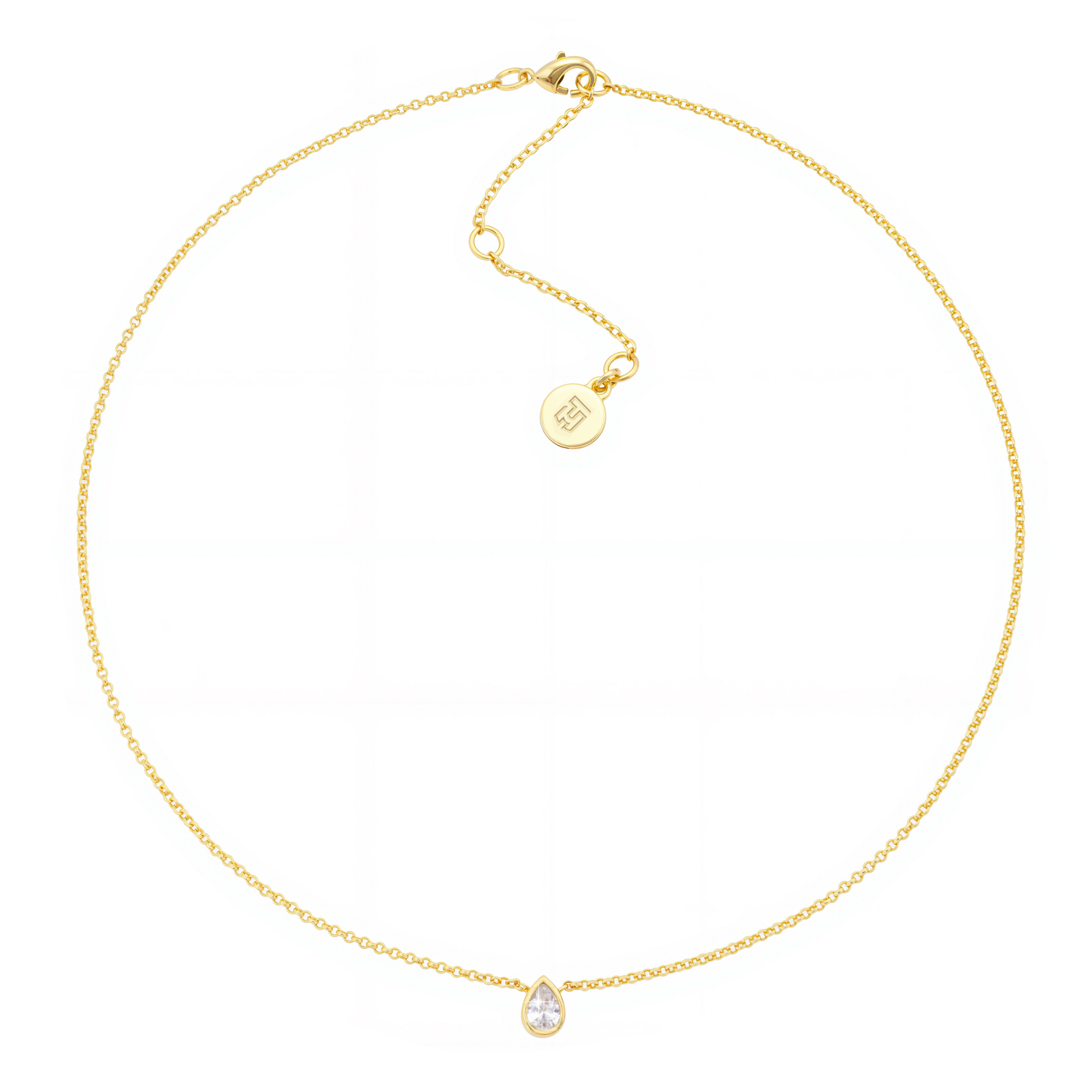 Yuliya Gold Rolo Chain Necklace