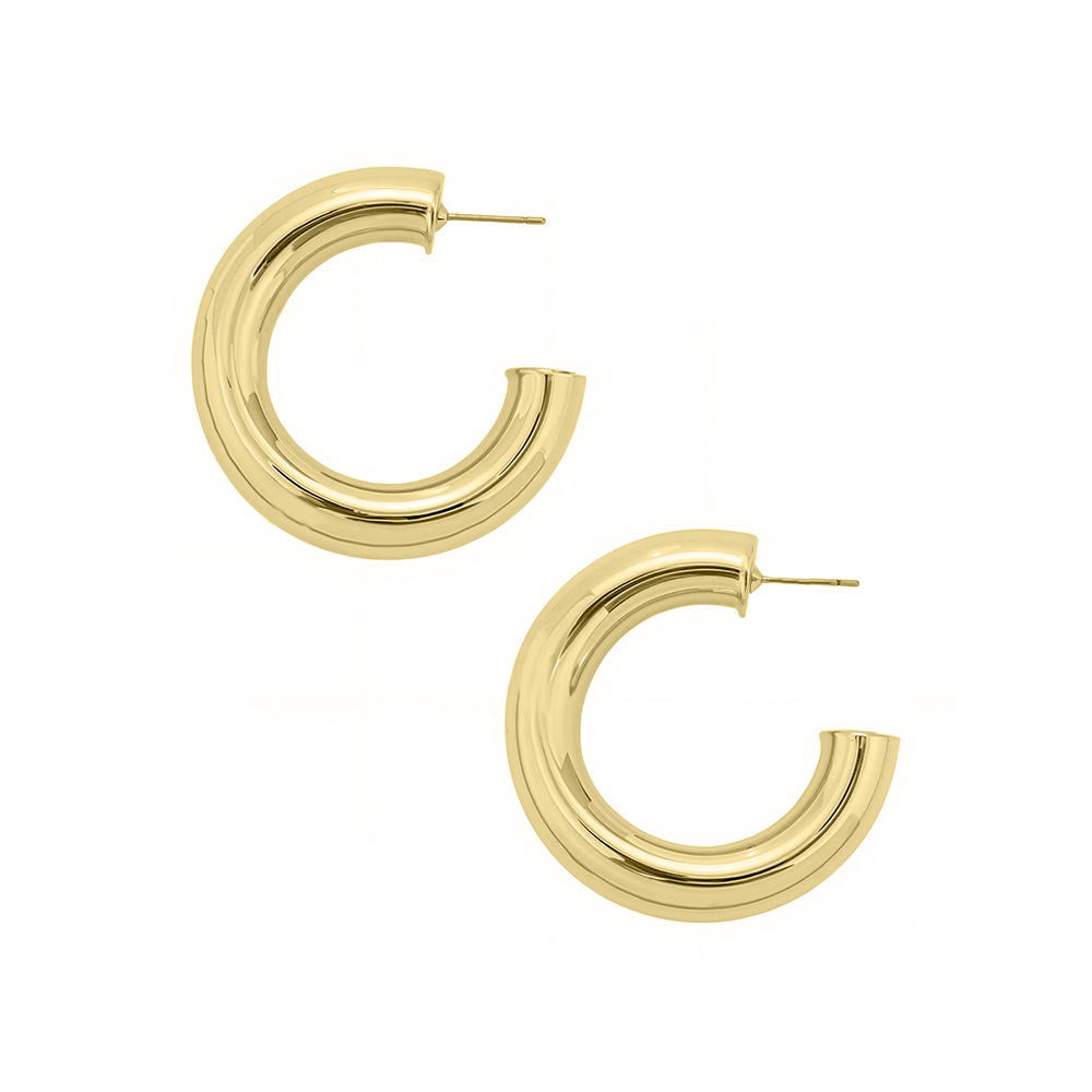 Simone Gold Hoop Earrings