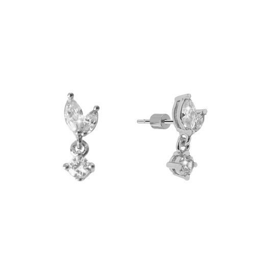 Serena Silver Marquis CZ Earring