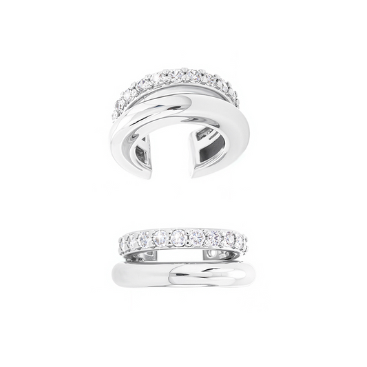 Elaine Silver Double Earcuff