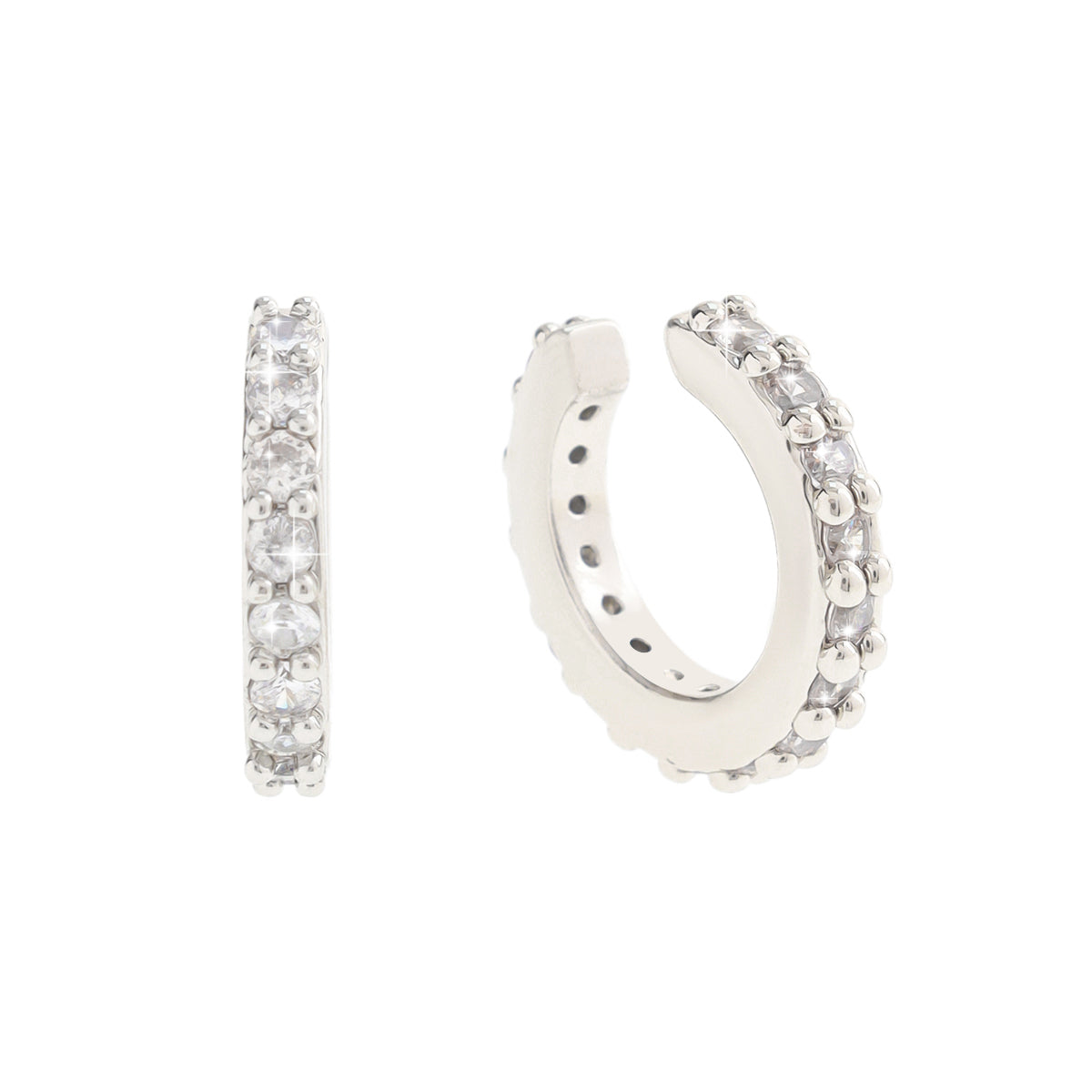 Nicola Silver CZ Earcuff