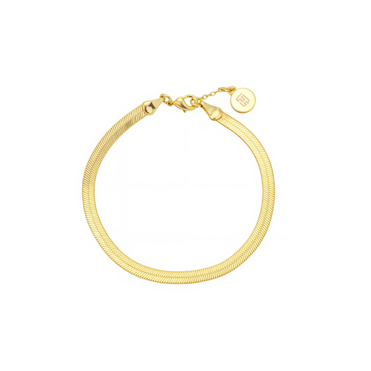 Jamie Gold Herringbone Bracelet