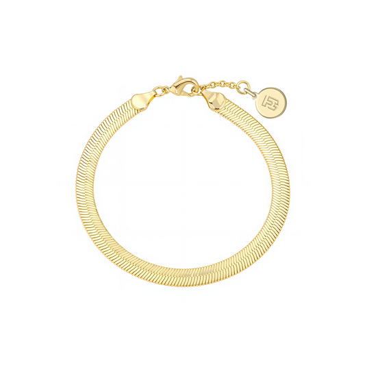 Sophia Gold Herringbone Bracelet