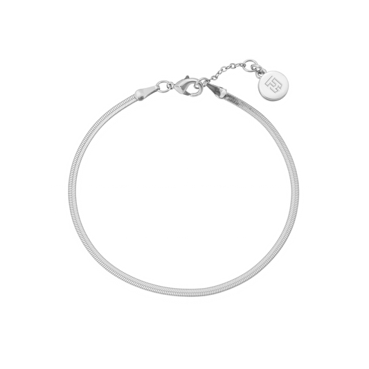 Tatiana Silver Herringbone Bracelet