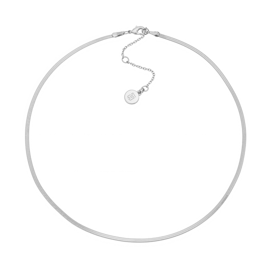 Sunisa Silver Herringbone Necklace