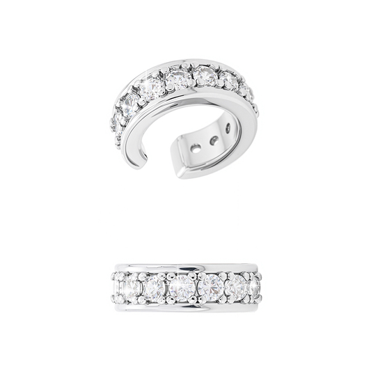 Dina Silver CZ Earcuff