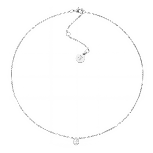 Yuliya Silver Rolo Chain Necklace