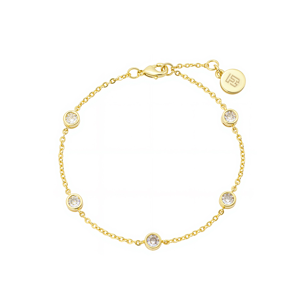 Susanne Gold Flat Cable Bracelet
