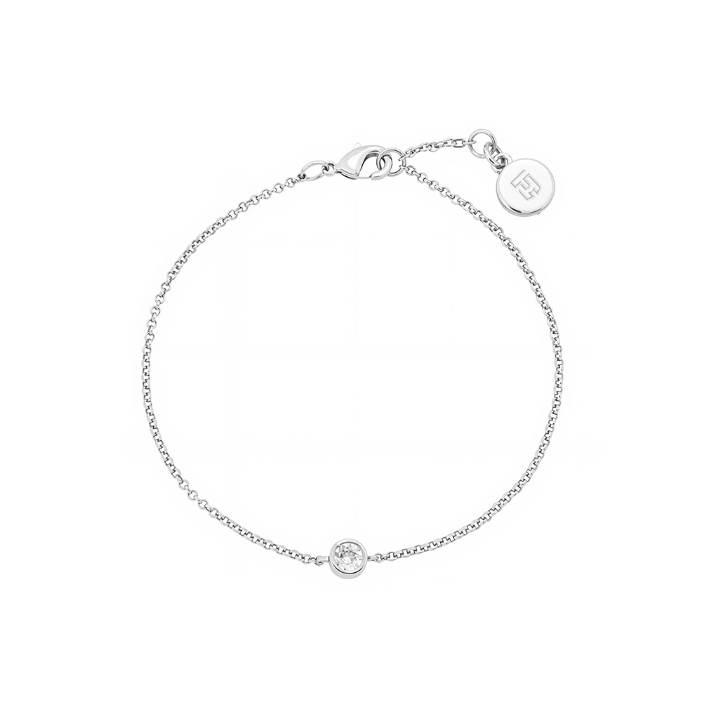 Michele Silver Rolo Chain Bracelet