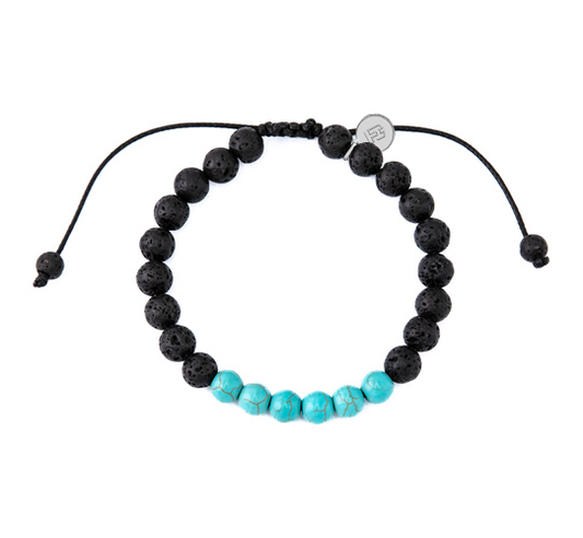 Damon Night & Turquoise Beaded Bracelet