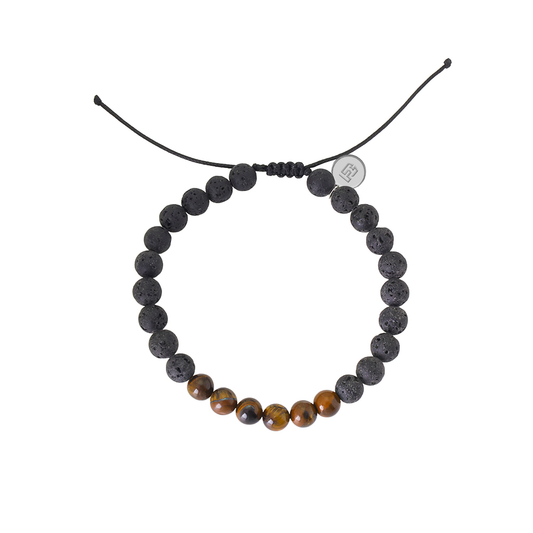 Damon Night & Amber Beaded Bracelet