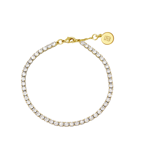 Simona Gold Tennis Bracelet