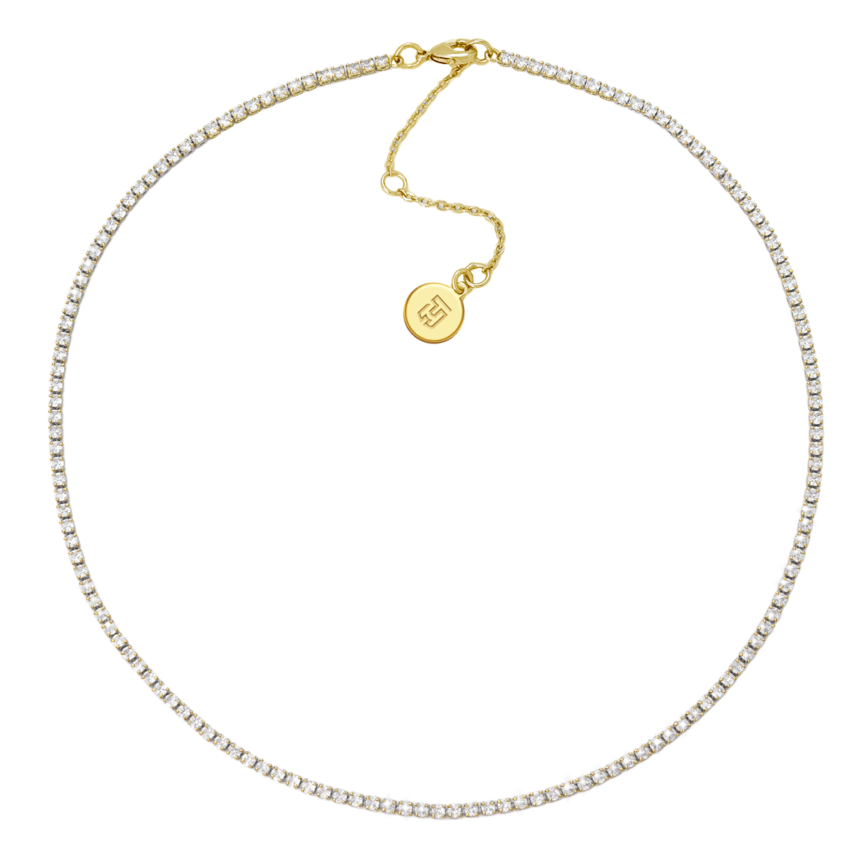 Larisa Gold Tennis Necklace