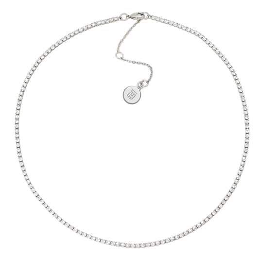 Larisa Silver Tennis Necklace
